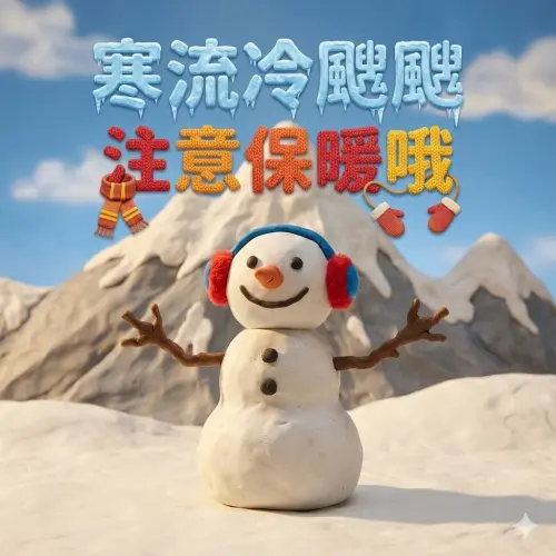 ▲2026寒流來襲，《NOWNEWS》寒流問候圖免費下載，關心讀者健康平安。（圖／AI生成）