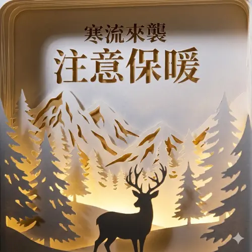 ▲2026寒流來襲，《NOWNEWS》寒流問候圖免費下載，關心讀者健康平安。（圖／AI生成）