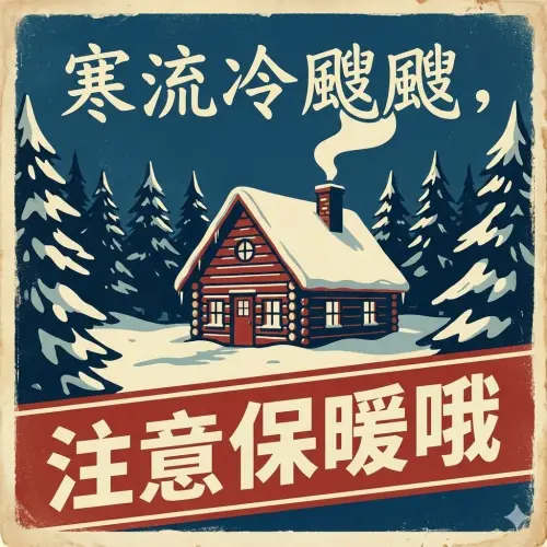 ▲2026寒流來襲，《NOWNEWS》寒流問候圖免費下載，關心讀者健康平安。（圖／AI生成）