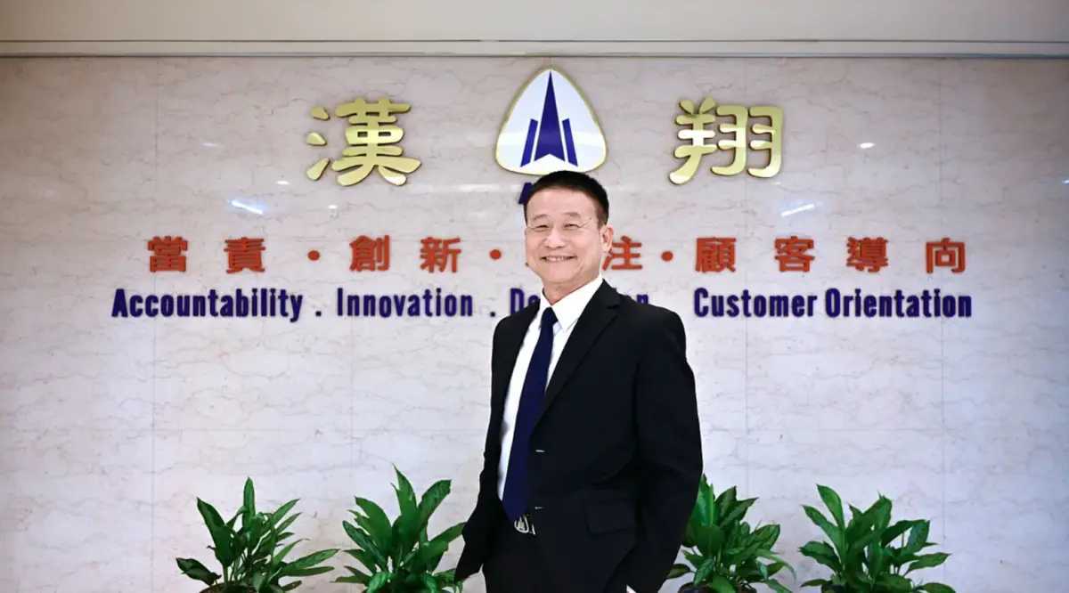 ▲前空軍副司令曹進平出任漢翔董事長。（漢翔提供）