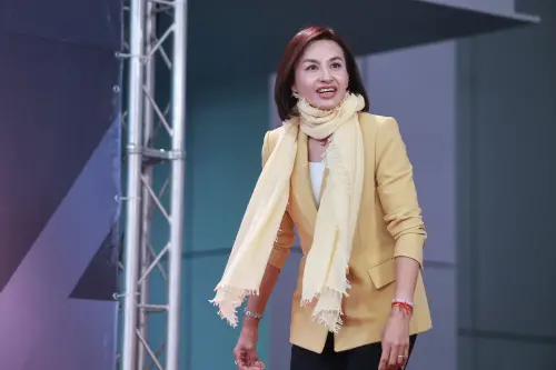 ▲邱議瑩出席政見會。（圖／記者葉政勳攝，2025.01.03）