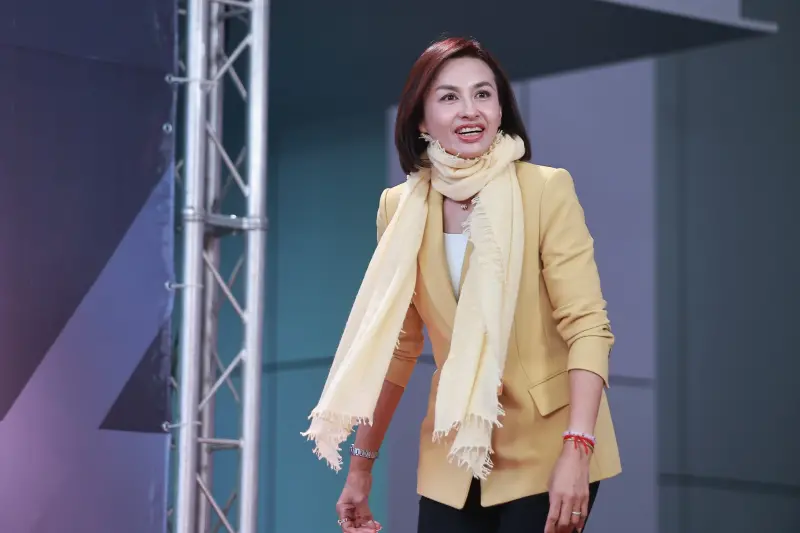    ▲邱議瑩出席政見會。（圖／記者葉政勳攝，2025.01.03）  