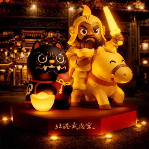 ▲北港武德宮公布今年春節三大主燈，圖為「虎你馬上有財」主燈。（圖／翻攝北港武德宮官網www.wude.org.tw/）