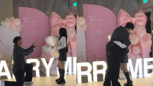 中職／林安可哽咽下跪求婚！旅日前迎喜事　暮光之城BGM超浪漫　
