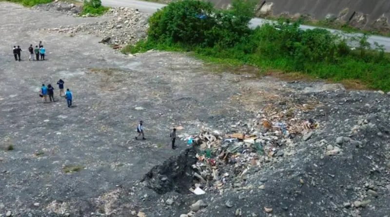 ▲檢警破獲陳姓男子為首的「土尾集團」，長期在雲嘉彰投河川地亂倒營建廢棄物。（圖／檢方提供）