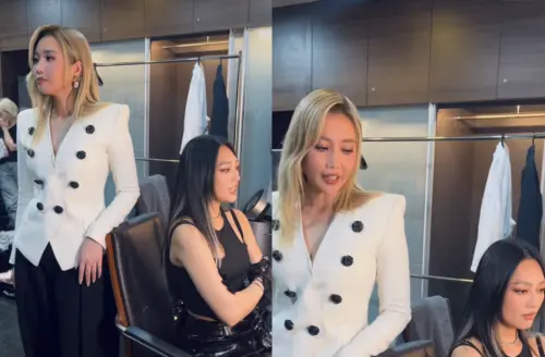 ▲A-Lin（左）講台語，連琟娜都忍不住笑場。（圖／翻攝自IG＠lulin168）