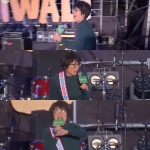 ▲台東縣長饒慶鈴出席活動情緒相當嗨。（圖／Taiwan PASIWALI Festival YouTube）