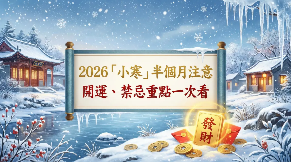 ▲2026小寒節氣是1月5日，命理專家提醒「4生肖」這半個月要多注意健康，小寒開運、小寒禁忌重點整理。（圖／AI生成）