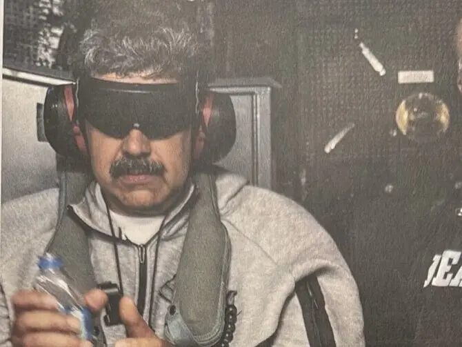 ▲美國總統川普透露，馬杜洛當時差一點就躲進總統官邸內的安全密室，沒想到來不及把門關上，隨即被美軍抓獲。（圖／翻攝自川普社群）