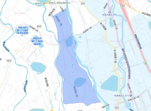 ▲桃園市1月5日停水影響範圍。（圖／台灣自來水公司water.gov.tw/）