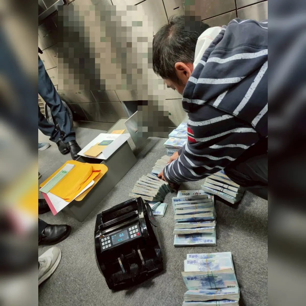 ▲檢警偵辦茗香園洗錢案，搜索查扣現金2009萬元。（圖／刑事警察局提供）