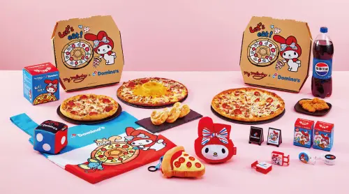 達美樂x美樂蒂聯名！超萌翻轉娃娃吊飾、燈箱盲盒、購物袋一次看
