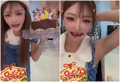 ▲明日花綺羅整型慘變破相！拜年竟少1顆門牙　揭麻醉甦醒驚悚過程（圖／明日花綺羅X@asukakiraran）