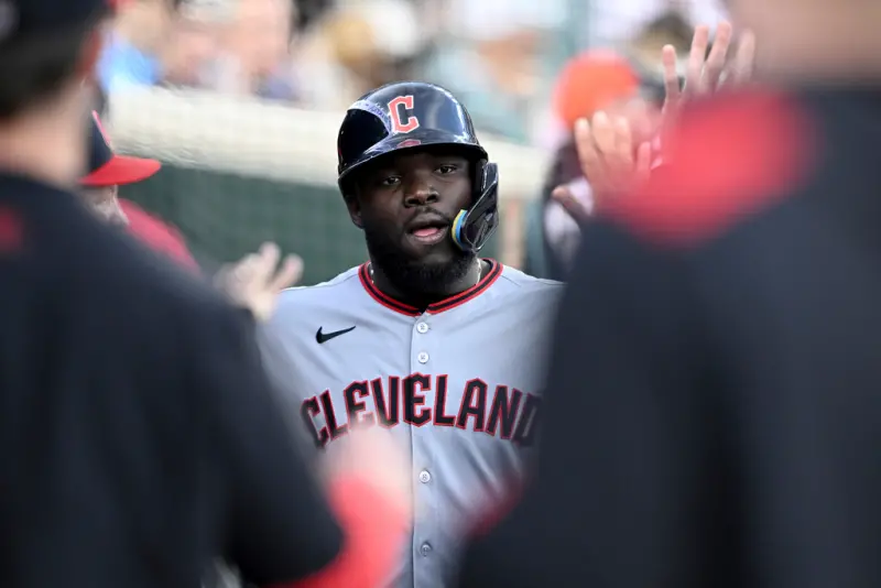 ▲MLB巴爾的摩金鶯近期透過讓渡名單，從克里夫蘭守護者撿走諾爾（Jhonkensy Noel），諾爾綽號「大聖誕」而金鶯打線陣中還擁有「北極熊」阿隆索（Pete Alonso）以及哈勒戴（Jackson Holliday）美媒也笑喊是史上最有節慶氣氛的打線。（圖／美聯社／達志影像）