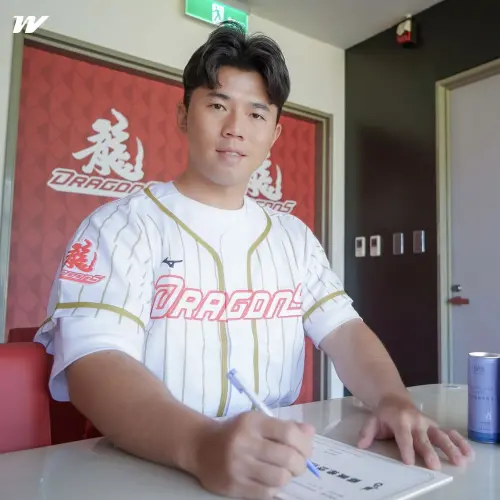 ▲陳暐皓上季還效力台鋼雄鷹，是旅美好手林昱珉的哥哥。（圖／味全龍提供）