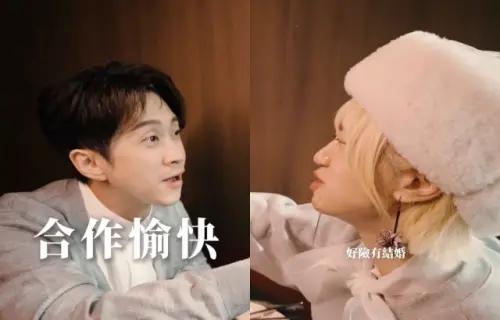 ▲Lulu（右）與陳漢典（左）到日本富士山拍婚紗照，貴賓室餐點好吃到讓Lulu直呼「好險有結婚」。（圖／Lulu IG@sunnygirl800424）