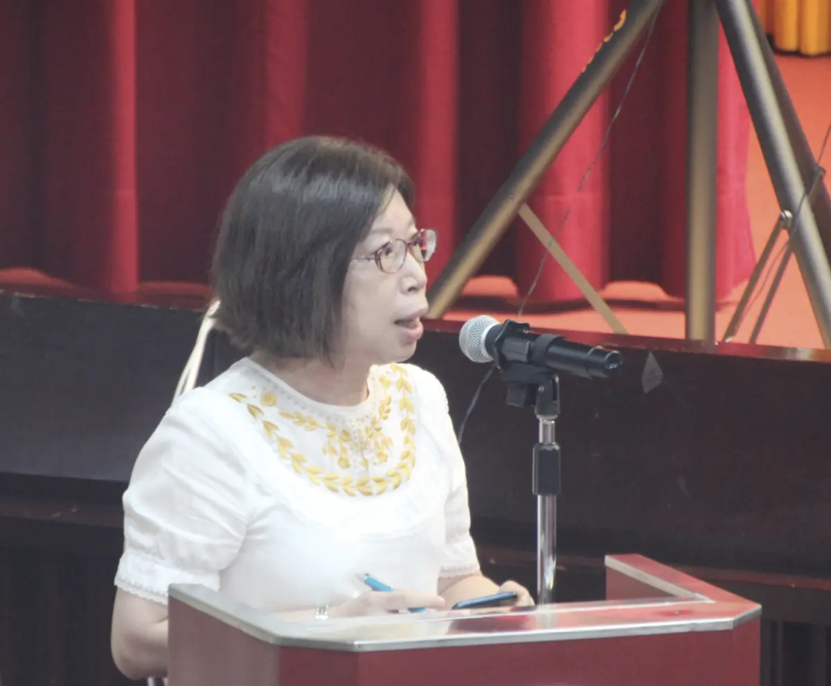 ▲王韻淳升任管理台電財會業務副總，並兼任會計處長，也是台電80年首位女副總。（圖／記者鍾泓良攝影）