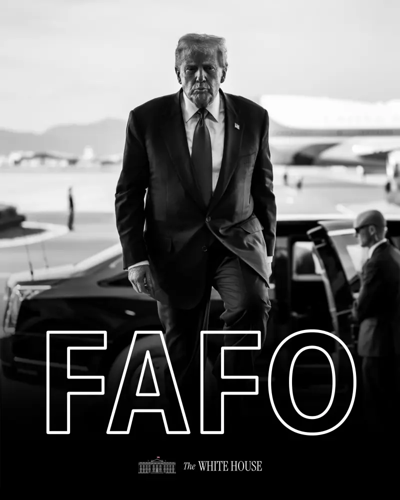 白宮貼川普「FAFO」開嗆馬杜洛！超粗俗「髒話俚語」網友嗨翻