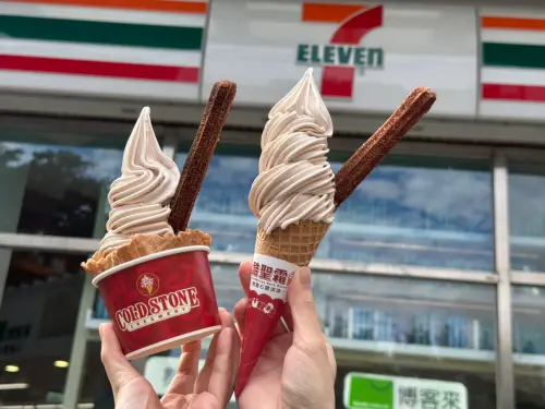 ▲7-11酷聖霜霜淇淋則是聯名台北人氣甜點品牌「CHURROS吉那圈咖啡」，於限定門市推出「吉那圈風味酷聖霜」。（圖／7-11.com.tw）