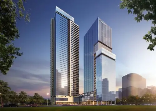 ▲今年將開幕的知名飯店還有「板橋馥華艾美酒店」，業者已於人力銀行徵才中。（圖／取自104人力銀行）