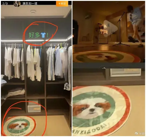 ▲檀健次、劉一諾交往證據曝光　同款地毯露餡（圖／微博＠追劇小館）