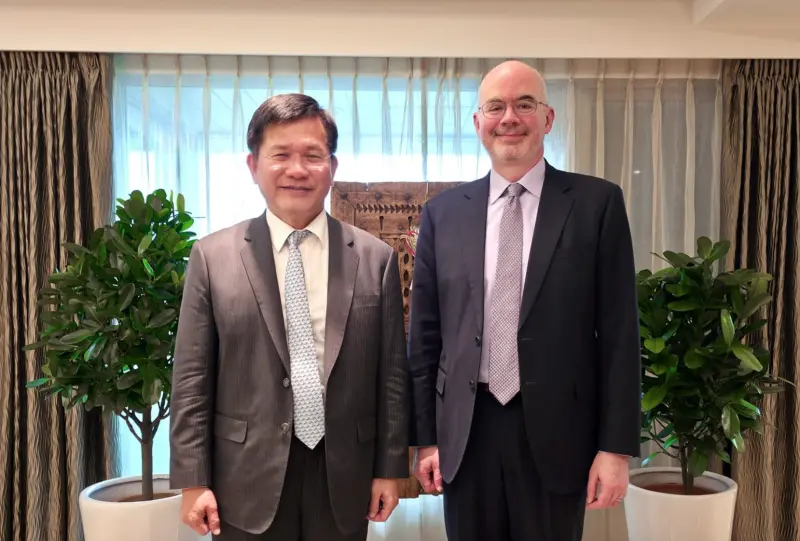 強化台美夥伴關係！AIT處長谷立言會晤林佳龍