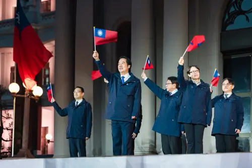 President Lai Ching-te at 2026 New Year flag-raising ceremony. (Office of the President)