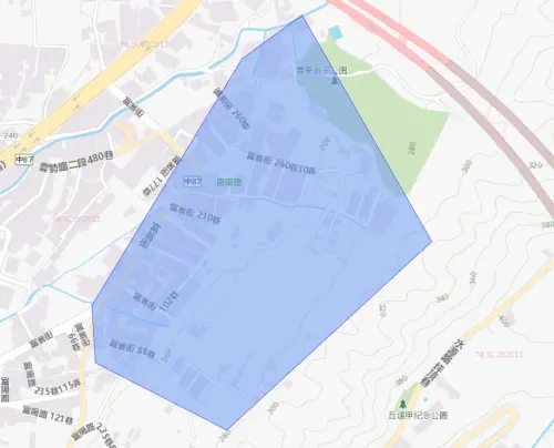 ▲台中市1月10日停水影響範圍。（圖／台灣自來水公司water.gov.tw/）