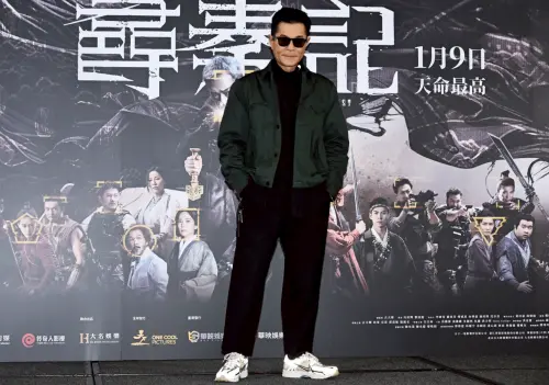 ▲古天樂期盼《尋秦記》在台灣也有突出的票房，表示想找林峯等人來台開慶功宴。（圖／記者林調遜攝）