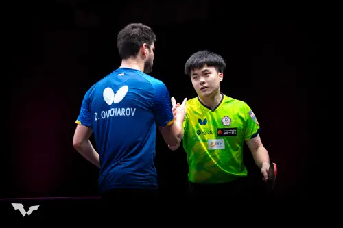 ▲台灣桌球一哥「沉默殺手」林昀儒展現絕佳狀態，面對兩屆奧運單打銅牌、德國名將奧恰洛夫（Dimitrij Ovtcharov），僅用不到 30分鐘便以3：0橫掃對手。（圖／取自World Table Tennis flickr）