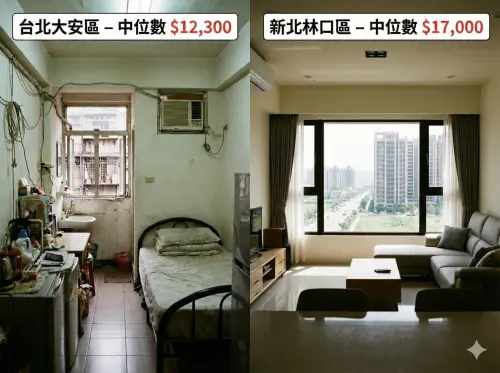 林口租金1.7萬超車大安區？專家：中位數是陷阱　看單價你就懂了
