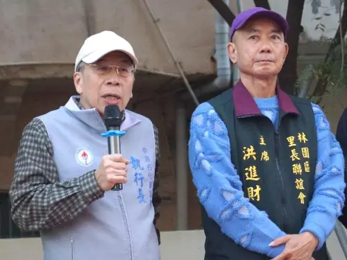 ▲台灣中油公司石化事業部執行長黃三泰(左)致詞。(圖／中油石化事業部提供)