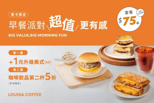 ▲路易莎會員在上午11時前咖啡第2杯5折。（圖／業者提供）