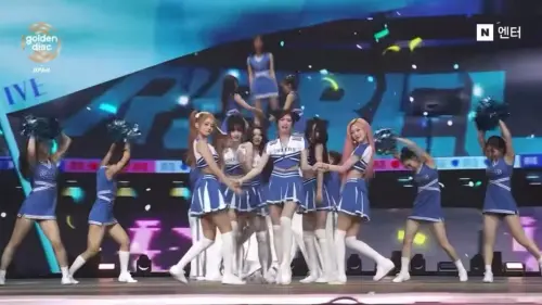 ▲IVE在臺北大巨蛋帶來競技啦啦隊舞蹈，震撼全場。（圖／翻攝自Threads）