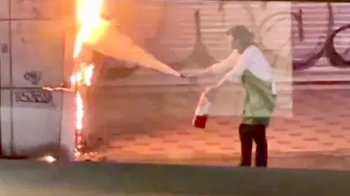 星巴克英雄衝第一！提滅火器熟練救北市火警　消防員讚：反應迅速
