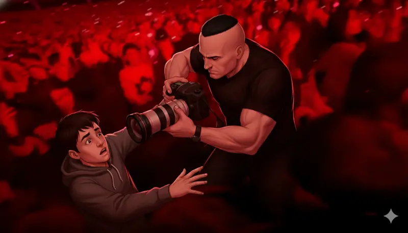 金唱片拿大砲狂拍！保全「搶走相機」強制驅離　律師：恐觸犯刑事