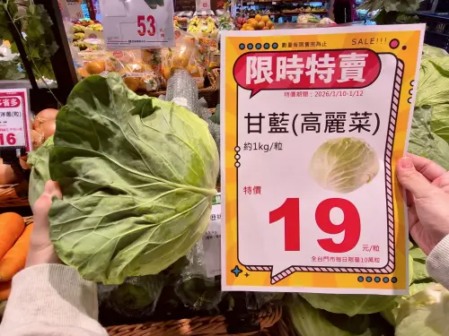▲全聯、大全聯高麗菜限時優惠19元。（圖／全聯pxmart.com.tw）