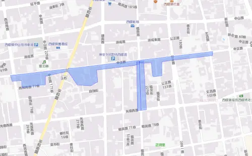 ▲雲林縣西螺1月12日停水影響範圍。（圖／台灣自來水公司water.gov.tw/）