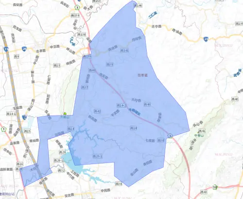 ▲高雄市1月12日停水影響範圍。（圖／台灣自來水公司water.gov.tw/）
