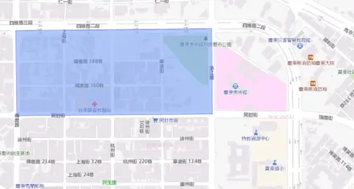 ▲台東縣1月12日停水影響範圍。（圖／台灣自來水公司water.gov.tw/）