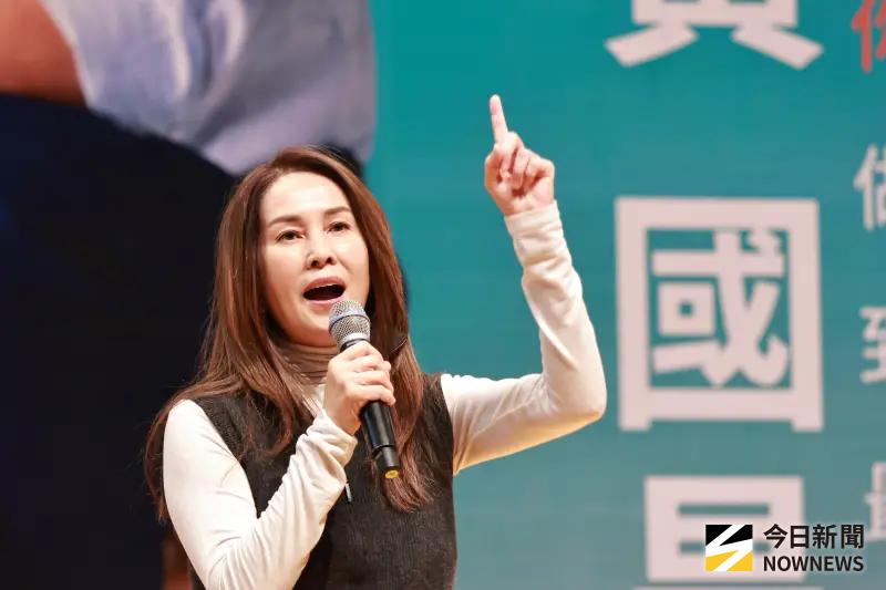 ▲無黨籍立委高金素梅現身力挺黃國昌。（圖／記者吳翊緁攝，2026.01.11）