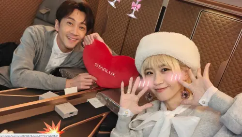 ▲陳漢典、Lulu挨批耍大牌！兩人搭星宇頭等艙畫面曝光，開心高喊是人生的第一次。（圖／Lulu IG@sunnygirl800424）