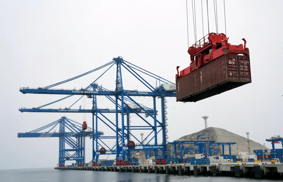 ▲錢凱港是中國與秘魯共建的「一帶一路」倡議的旗艦項目。（圖／美聯社／達志影像）