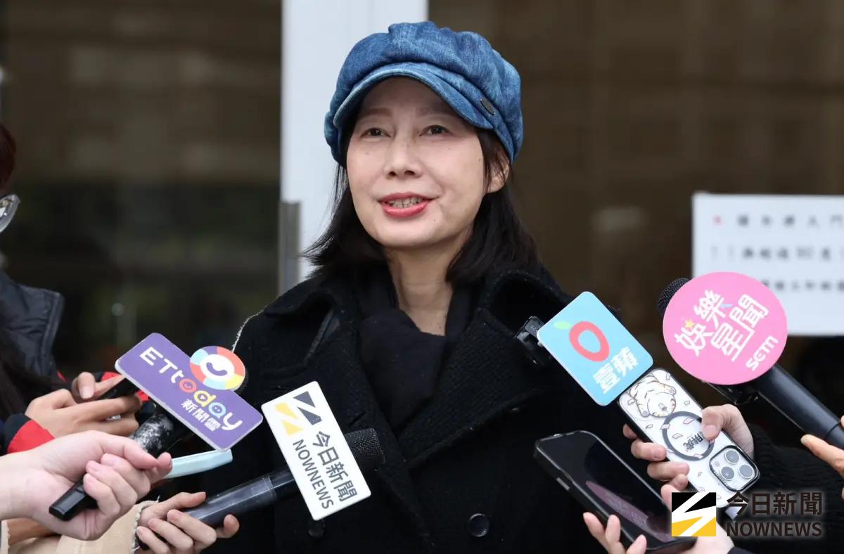 ▲丁寧（如圖）聽聞曹西平的死訊，第一時間以為是假新聞，今現身靈堂說：「他（走得）很安詳，沒有任何一點的痛苦，這是很浪漫的事。」（圖／記者朱永強攝）