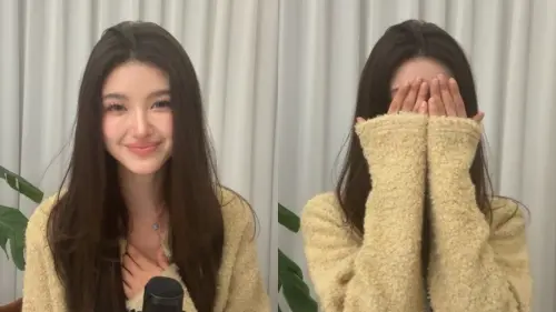 ▲Danielle被踢出NewJeans十四天後，透過開直播跟大家問候、報平安，哽咽的謝謝粉絲的支持。（圖／翻攝自Danielle IG@dazzibelle）