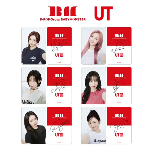 ▲UNIQLO宣布將推出BABYMONSTER聯名商品，並且買一件就送全套小卡。（圖／翻攝自UNIQLO Threads@uniqlo_taiwan）