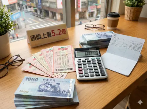 威力彩飆5.2億！扣稅後實領金額曝光　存銀行「月領60萬」爽退休

