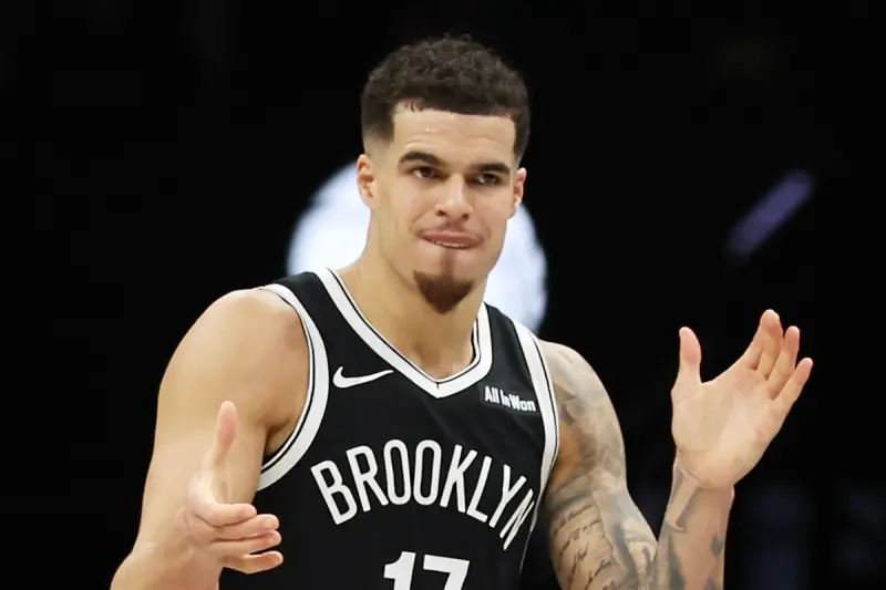 ▲金州勇士隊追求布魯克林籃網隊明星前鋒「MPJ」小麥可·波特（Michael Porter Jr.）的傳聞甚囂塵上。引人注目的是，MPJ近期在直播中曾公開對勇士球星史蒂芬·柯瑞（Stephen Curry）致敬。（圖／美聯社／達志影像）