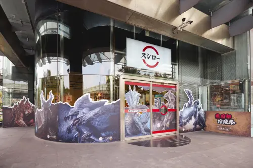 ▲全台6家壽司郎魔物獵人 荒野主題限定店開放狩獵。（圖／壽司郎sushiro.com.tw）