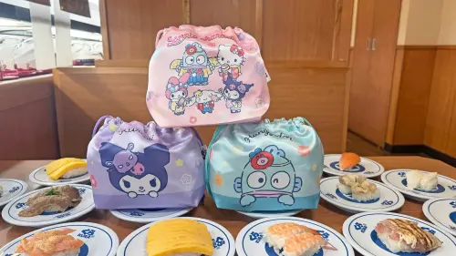 ▲藏壽司高雄林園沿海路店也有三麗鷗束口便當袋滿額贈。（圖／藏壽司kurasushi.tw）